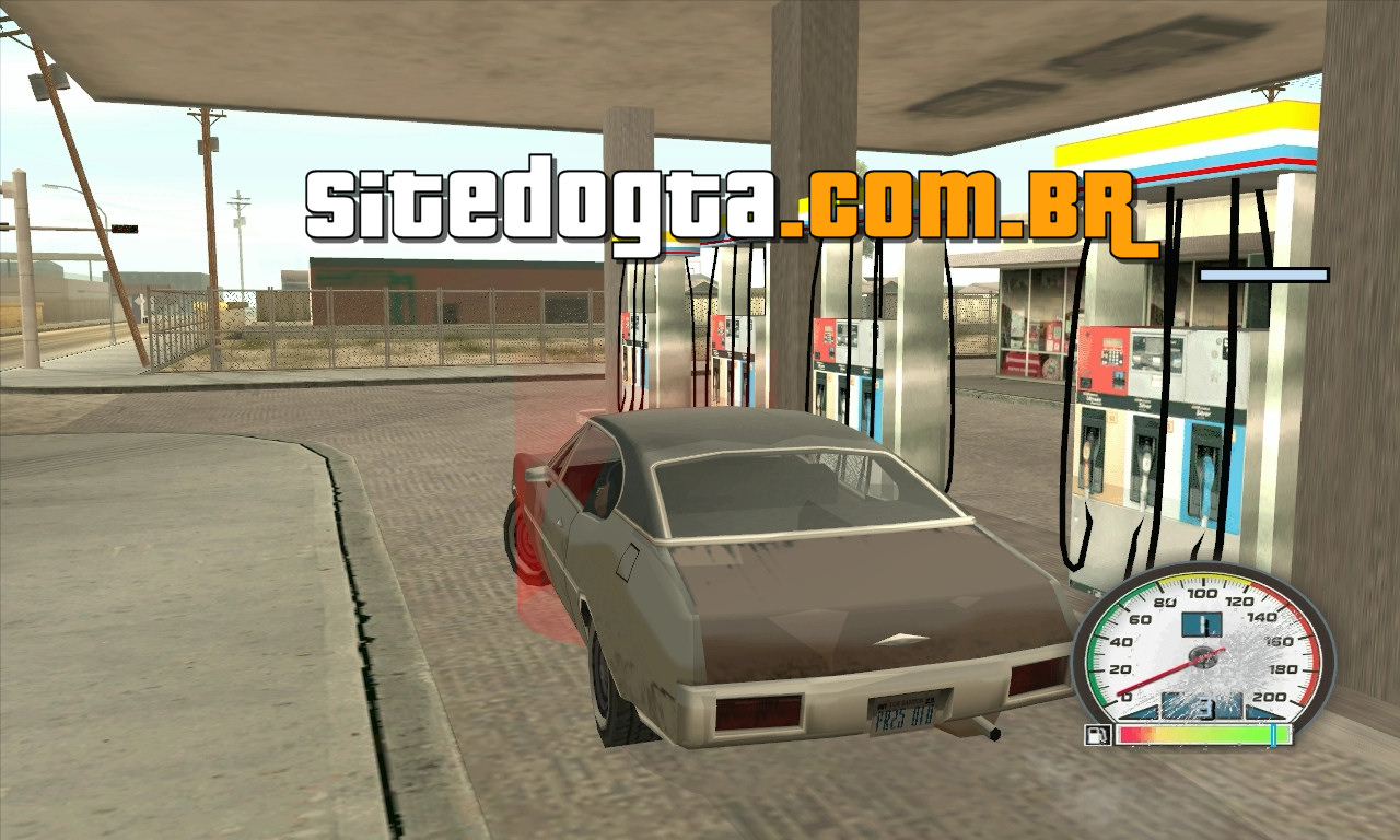 Mod do velocimetro com gasolina e marcha para GTA San Andreas Site do GTA